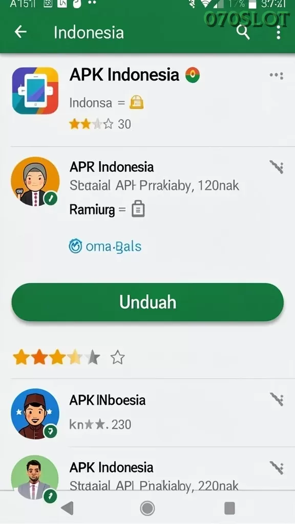 Cuplikan layar RVIP2 — menu navigasi