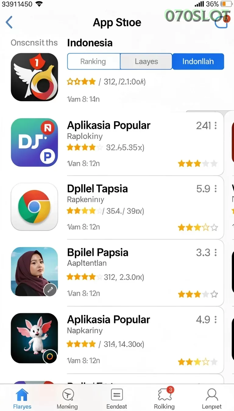 Cuplikan layar S13 — halaman utama